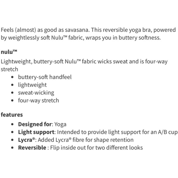 Lululemon Align Reversible Bra *Light Support, A/B Cup in Pale Raspberry - Picture 3 of 7